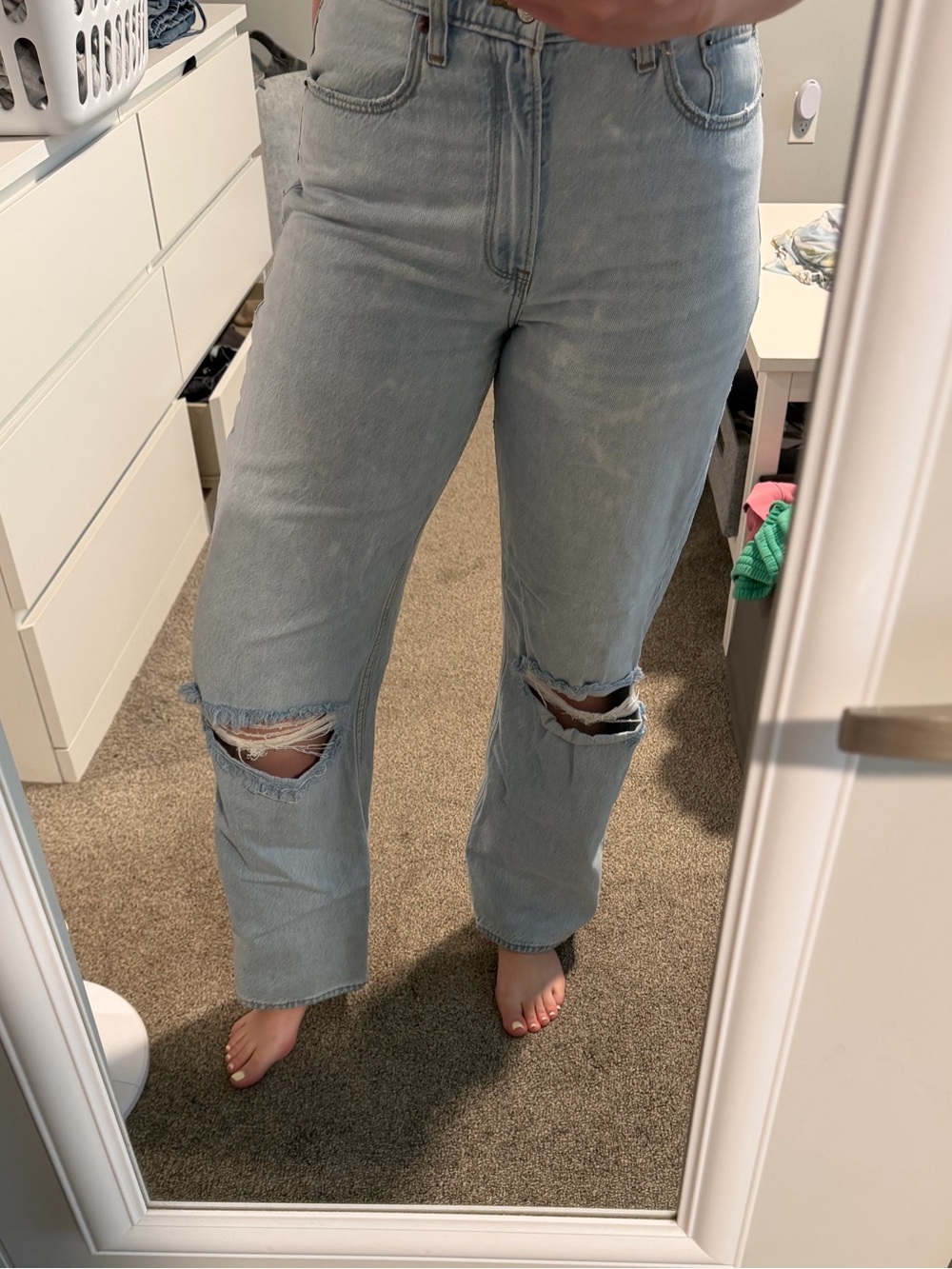 Abercrombie High Rise Loose Jean